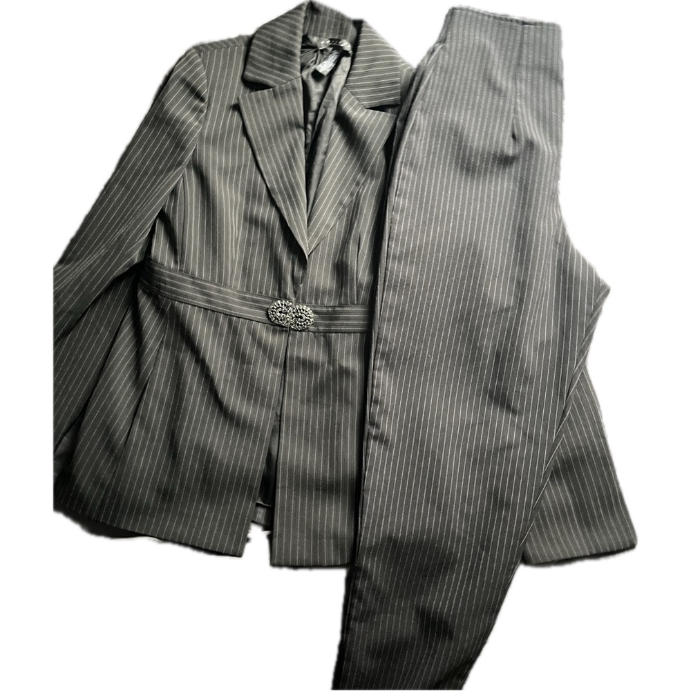 Pinstripe blazer set